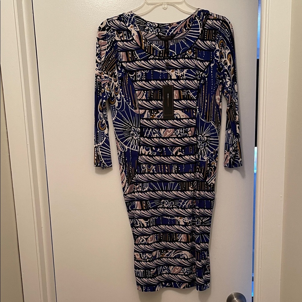 BCBGMaxAzria Multicolor Abstract Pattern Dress - Picture 2 of 4